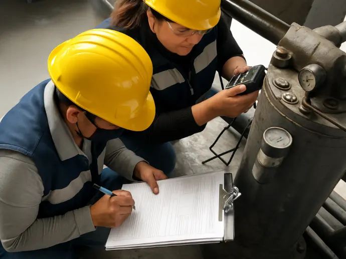Estudio de Ultrasonido Industrial en tanque de proceso para detectar fugas internas y prevenir paros críticos.
